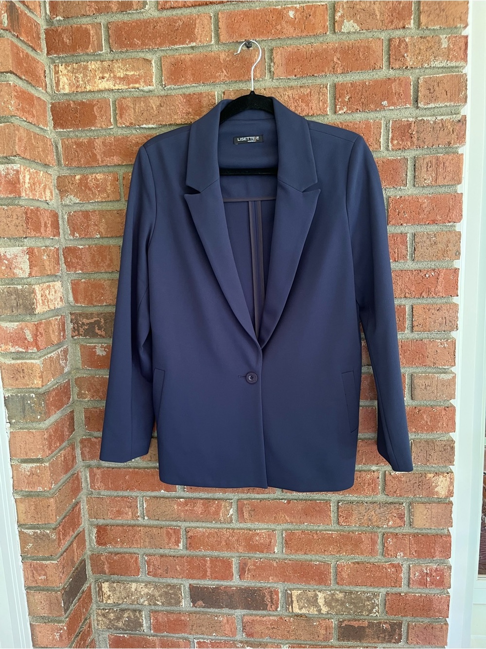 NWOT LISETTE Classic Navy Single-Button Blazer All season SZ M Capsule Coastal
